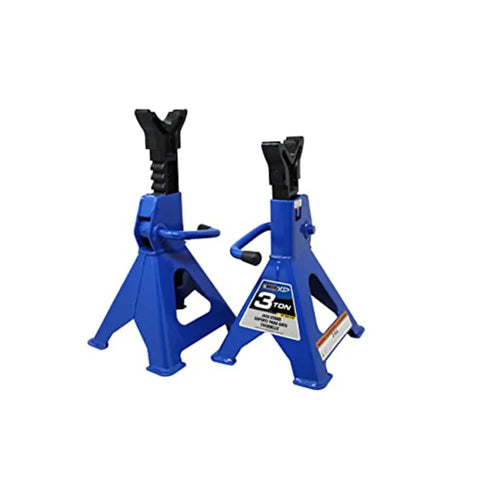 Top Shelf 3 Ton Auto Jack Stands Built Tough For The Shop Crew And Weekend Garage Warriors Heavy Steel Frame Adjustable Height With Sure Grip Ratchet Lock 6000 Lb Capacity Pair