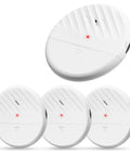 Ultra Slim Wireless Glass Break Alarm Kit With 125dB Siren, Handy Detectors For Home Windows And Doors, Pack of 4 displayed