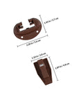 4Pcs Drawer Glide Kit For Dresser And Cabinet Reliable Quick Installation Drawer Hardware with measurements shown