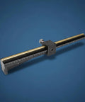 Precise Linear Motion Dovetail Stage 40x40mm Table, 250mm Length, 25mm Guide, 2x100mm Travel, 210mm Stroke, 0.06mm Parallelism, Lightweight Aluminum Build, 3kgf Load, Slick for CNC Milling and DIY Precision Work, black aluminum dovetail stage