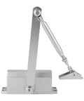 Heavy Duty Adjustable Overhead Door Closer For 25 To 35 Kg Doors, Smooth Quiet Close, Silver Finish, Easy Install