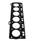 Straight Fire Heavy Duty Cylinder Head Gasket 176 3141 Fit Motor Grader 120M 12M Pipelayer Pl61 Track Loader 953D 963D view from top showing five circular openings.