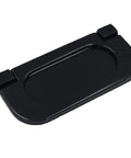 3 Inch Recessed Flat Black Drawer Pull Handle For Cabinets And Wardrobes, Flush Ring Rectangle Style, Zinc Alloy Construction