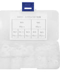 Grab And Go Nylon Washer Kit 350 Piece Flat Washer Set With Storage Box White Plastic Assortment For Fasteners Insulation Friction Reduction And Leak Prevention In 7 Sizes, open box