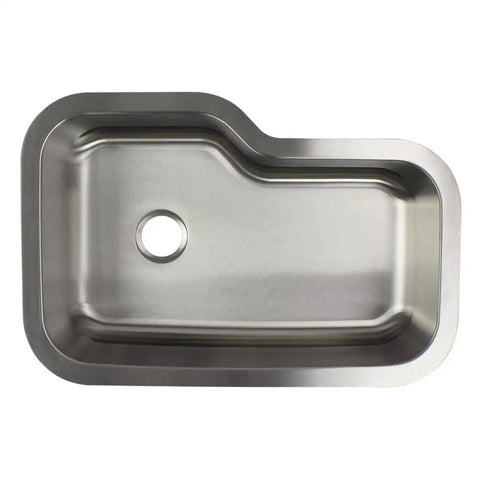Meridian Undermount Kitchen Sink, 33x22x9 Inch, 16-Gauge 304 Stainless Steel With Brushed Finish