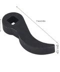 Heavy Duty Three Eighths Ratchet Adapter Head, CRV Steel Construction, versatile pry bar wrench attachment on white background.