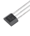 Hall Effect Switches Pack Of 10 A3144 Magnetic Hall Sensor, 3 Pin SIP Inline Detector for industrial automation, close-up view
