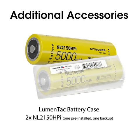 P30i Beast Mode Ultra Long Throw Flashlight Bundle With 2000 Lumens 1093 Yard Beam USB C Rechargeable Includes Two NL2150HPi Batteries