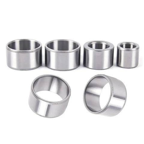 Heavy Duty Chrome Steel Bearing Sleeves Drop Dead Simple Bushings Built Like A Tank For Hefty Loads Quick Swap Fix, five chrome steel sleeves in various sizes.