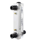 Panel Mounted Water Flow Meter M 15 0.1 to 1 GPM and 0.5 to 4 LPM, side view, showing 21mm external thread