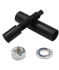Mainshaft bearing inner installer/puller tool, black steel with threaded bolt; includes hex nut and washer.