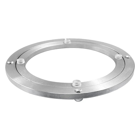 Heavy Duty Eight Inch Lazy Susan Bearing With Smooth As Butter Silent Swivel For Kitchen Cabinets And Turntables made of aluminum alloy.