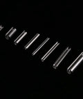 Stainless Steel Spring Tension Pins Kit 280 Pc Set M1.5 To M8 With Storage Box For Locking And Machinery Includes M2 M2.5 M3 M4 M5 M6 M8 Drift Pins Heavy Duty Quick Access displayed in various sizes on black background