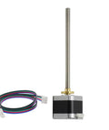Front view of Iverntech NEMA 17 stepper motor with integrated 150mm T8 lead screw and wiring harness