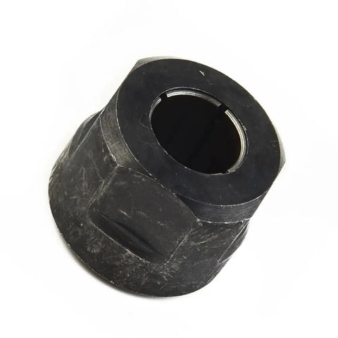 Precision Machined Collet Clamping Nut 20Mm X 27Mm Balanced Spring Chuck Hardware showing a heavy-duty steel nut for woodworking lathes.