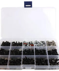 All In One RC Screw Kit With Stainless Fasteners For One Eighth One Tenth One Twelfth And One Sixteenth Scale Cars 500 Pieces Box