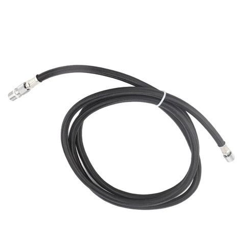 Heavy Duty Nylon Airbrush Hose Point 1 8 Meters Long Universal One Eighth Interface For Compressor Hookup Ensuring A Tight Leak Free Fit For Artists Who Want Smooth Airflow On Every Project Plus Hassle Free Install And Sick Quality, black hose with metal ends