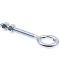 Eye Bolts With Nuts 5/16-18 X 4 Inch Zinc Plated Steel 20 Pack Heavy Duty Hardware For Posts And Decks Includes Two Hex Nuts