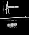 Double Headed Internal Bearing Puller With Slide Hammer For 16 To 45mm Bearings Featuring Expandable Collets And Two Clamp Sizes