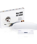 Portable Mini Pet Scale With Tray 22 Lb Capacity LCD Digital Weighing Scale All In One For Small Animals And Kitchen Use