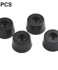 Four Pack Rubber Equipment Feet For Speaker Cabinets 19mm Tall With 33mm Diameter Beefy Anti Slip Pads And Steel Washer For Furniture Protection