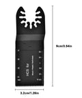 10-Piece Oscillating Saw Blade Set With 32mm Depth Markers And Universal Fit Interface For Wood Plastic Soft Metal Cutting