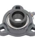 2 Pack 3 Bolt Flange Mount Ball Bearing Unit With Insert Bearing SA20516 Cast Iron Housing TRD205 Bore 1 In Set Screw Locking