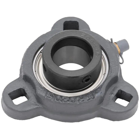 2 Pack 3 Bolt Flange Mount Ball Bearing Unit With Insert Bearing SA20516 Cast Iron Housing TRD205 Bore 1 In Set Screw Locking