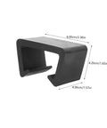 12 Piece Outdoor Furniture Clips For Sofa And Patio Wicker Chairs, black clip, dimensions shown, easy to install, no tools needed.