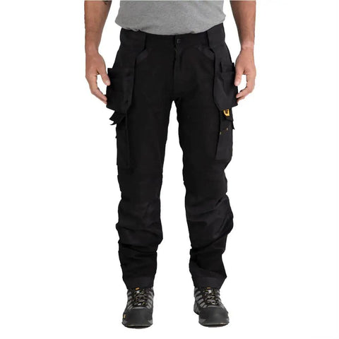 Men's Advanced Trademark Stretch Pant Slim Fit Black 34W X 32L Durable Canvas Blend Belt Loops 15 Inch Leg Opening
