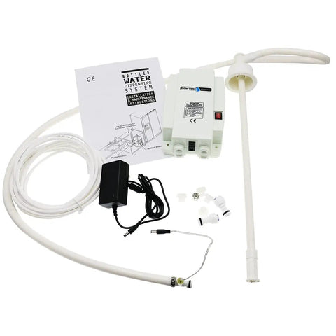 5 Gallon Bottled Water Pump System with 25W Electric Dispenser, Single-Tube Design for Coffee Makers, Refrigerators, Ice Makers, and Faucets, Easy Setup, Backflow Prevention, Safe Food-Grade Materials