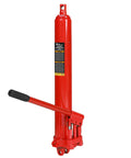 8 Ton Hydraulic Long Ram Jack With Dual Piston Pump, 26.2 Inch to 46 Inch Lift Range, Clevis Base, heavy-duty cylinder in red
