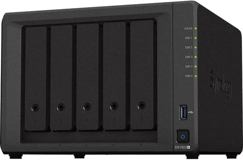Badass Network Attached Storage Featuring Raw Ryzen Processing Power And Thirty Two Gigabytes Memory Plus Twenty Terabyte Solid State Drive, compact design with five drive bays.