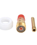 7 Piece Welding Accessory Kit With Ceramic Nozzles Collets Gas Lens Cups And Gaskets For WP17 WP18 WP26 Welding Guns