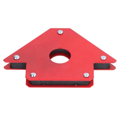 Heavy Duty 4 Inch Magnetic Welding Holder With Strong Magnetism For Iron And Steel Workpiece Clamping Inner Corner Fixture Tool, red metal design.