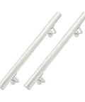 Slick Stainless Steel Flush Handrail Wall Mounted With Clean Silver Finish provides secure grip, ideal for stairs, set of two.