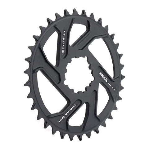 Direct Mount Chainring 34T Narrow Wide Teeth 3mm Offset CNC 7075 Aluminum for SRAM GXP Cranksets 1x Durable Black Finish