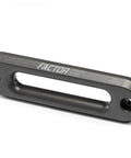 One Inch Aluminum Hawse Fairlead CNC Machined For Synthetic Winch Rope, Reduces Rope Wear During High Angular Pulls, black accessory
