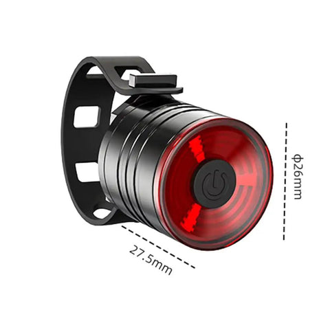Custom Fit Aluminum Bike Tail Light For Happy E-Bike Offroad MTB Boosts Night Riding Safety with Super Bright Illumination For Urban Commutes and Dark Outdoor Paths