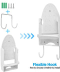 Wall Mount Ironing Board Hanger And Rack For Small Spaces Space Saver Easy Install Iron Holder And Bathroom Shelf