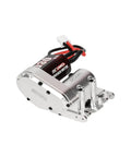 Helical Gear Center Transmission Upgrade for 1 to 30 Scale Axial Bronco and Wrangler JLU RC Crawlers, 55T brushed motor, aluminum body