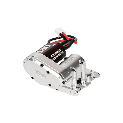 Helical Gear Center Transmission Upgrade for 1 to 30 Scale Axial Bronco and Wrangler JLU RC Crawlers, 55T brushed motor, aluminum body