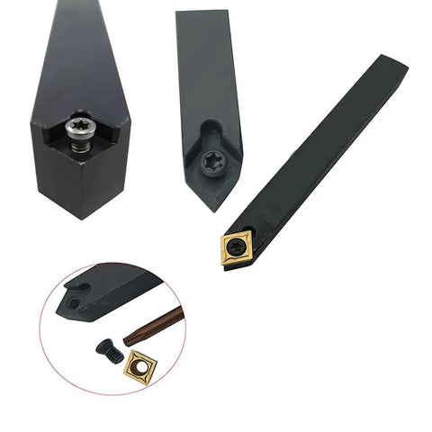 Four Pack Beefy Carbide Turning Inserts CCMT09T304 And CCMT32.51 With SCMCN1212H09 80 100 Lathe Tool Holder