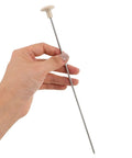 Heavy Duty Office Binding Machine Hardware Pin With Easy Install Metal Punch Guide Needle held in hand for document setup and alignment.