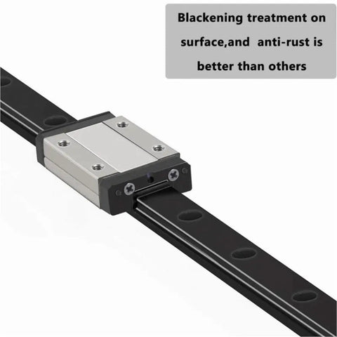 Beefy Black MGN9 Miniature Linear Rail Slide Kit With 100Mm To 400Mm Travel And One MGN Slider Block H Style for precision motion