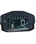 Hella Powerful 5000 Watt Mid Drive Motor Conversion Kit With Fardriver Controller display panel showing speed and battery levels.