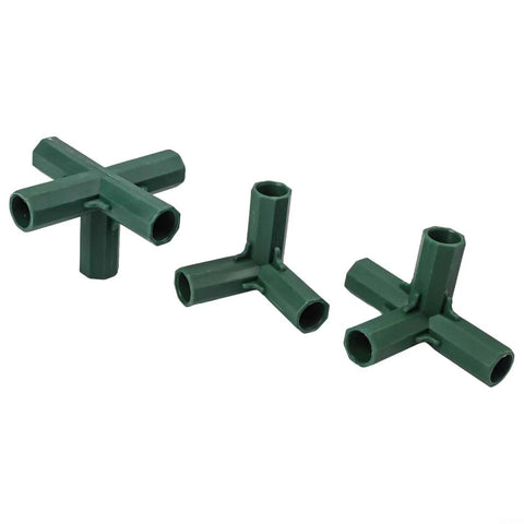 16 mm Greenhouse Frame Connectors Kit 36 Piece Plastic Garden Structure Set With 3 Way 4 Way And 5 Way Joints For Cold Frames Plant Shelters And DIY Outdoor Projects No Fuss Setup And Easy Snap Assembly