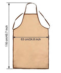 Tough As Nails Heavy Duty Polyurethane Welding Apron Premium Heat Insulation 116x63cm size with straps for protection during welding.