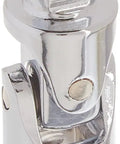 Front view of Universal Joint Socket For One Quarter Inch Drive, Chrome Plated, Corrosion Resistant, Meets ASME Standards