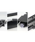 Close-up of Two Piece Concealed Folding Chair Stool Bracket Hinge for Shoe Cabinet, durable cold rolled steel, hardware details.